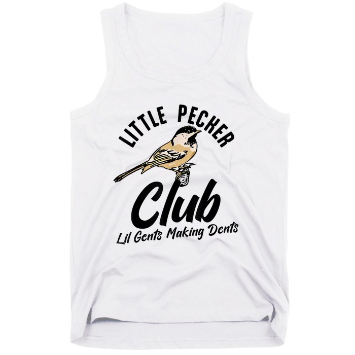 Little Pecker Club Lil Gents Making Dents Funny Tank Top