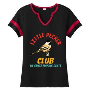 Little Pecker Club Lil Gents Making Dents Ladies Halftime Notch Neck Tee