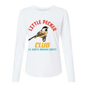 Little Pecker Club Lil Gents Making Dents Womens Cotton Relaxed Long Sleeve T-Shirt