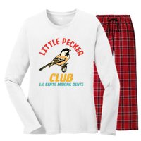 Little Pecker Club Lil Gents Making Dents Women's Long Sleeve Flannel Pajama Set 