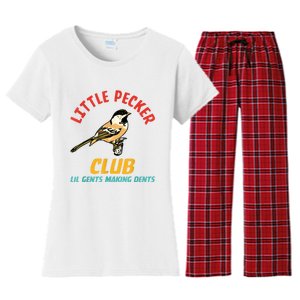 Little Pecker Club Lil Gents Making Dents Women's Flannel Pajama Set