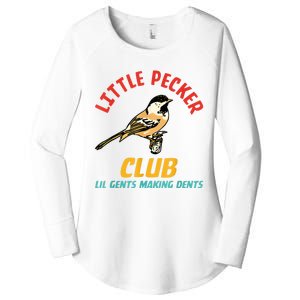 Little Pecker Club Lil Gents Making Dents Women's Perfect Tri Tunic Long Sleeve Shirt