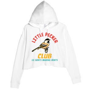 Little Pecker Club Lil Gents Making Dents Crop Fleece Hoodie