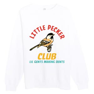 Little Pecker Club Lil Gents Making Dents Premium Crewneck Sweatshirt