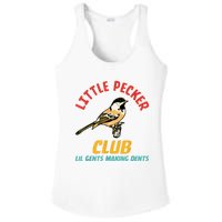 Little Pecker Club Lil Gents Making Dents Ladies PosiCharge Competitor Racerback Tank