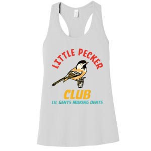 Little Pecker Club Lil Gents Making Dents Women's Racerback Tank