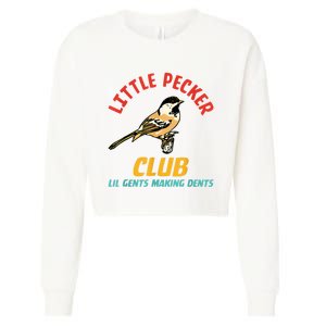 Little Pecker Club Lil Gents Making Dents Cropped Pullover Crew