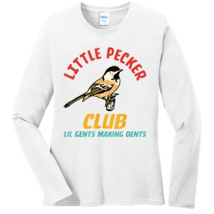 Little Pecker Club Lil Gents Making Dents Ladies Long Sleeve Shirt