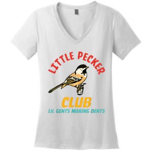 Little Pecker Club Lil Gents Making Dents Women's V-Neck T-Shirt