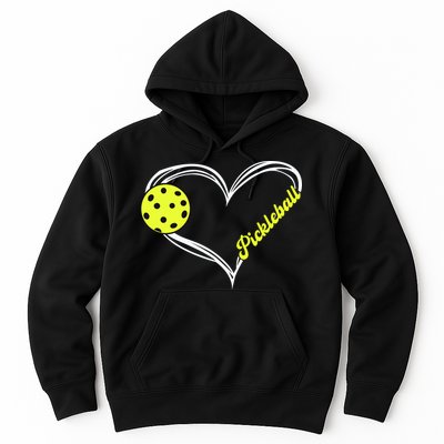 I Love Pickleball Cute Match Hoodie