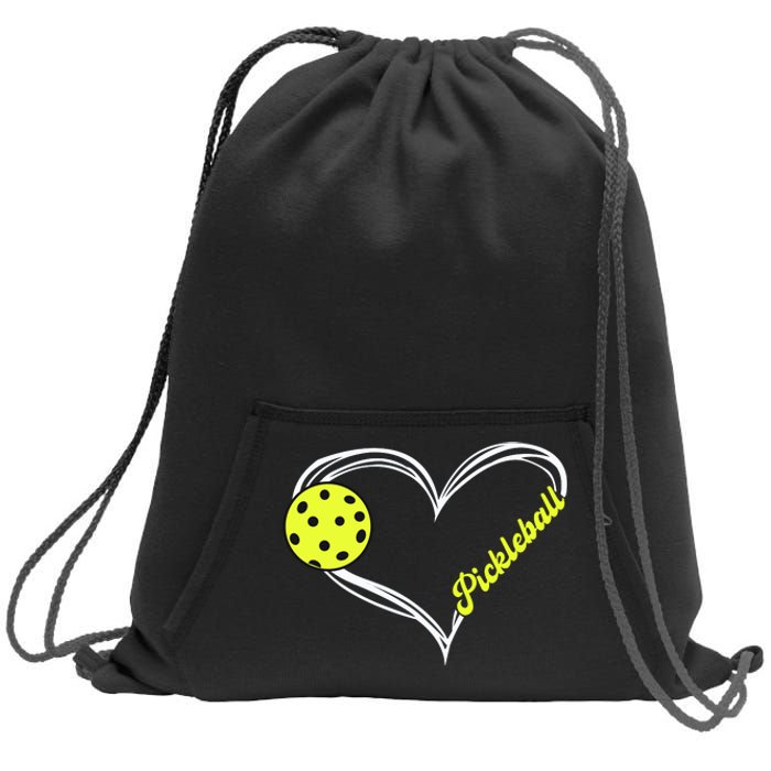 Love Pickleball Cute Pickleball Match, I Love Pickleball Sweatshirt Cinch Pack Bag