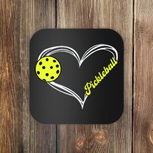 Love Pickleball Cute Pickleball Match, I Love Pickleball Coaster