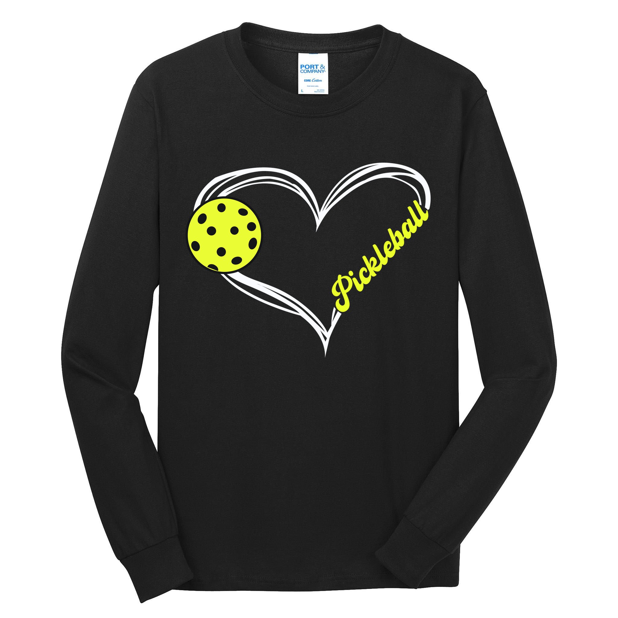 I Love Pickleball Cute Match Tall Long Sleeve T-Shirt