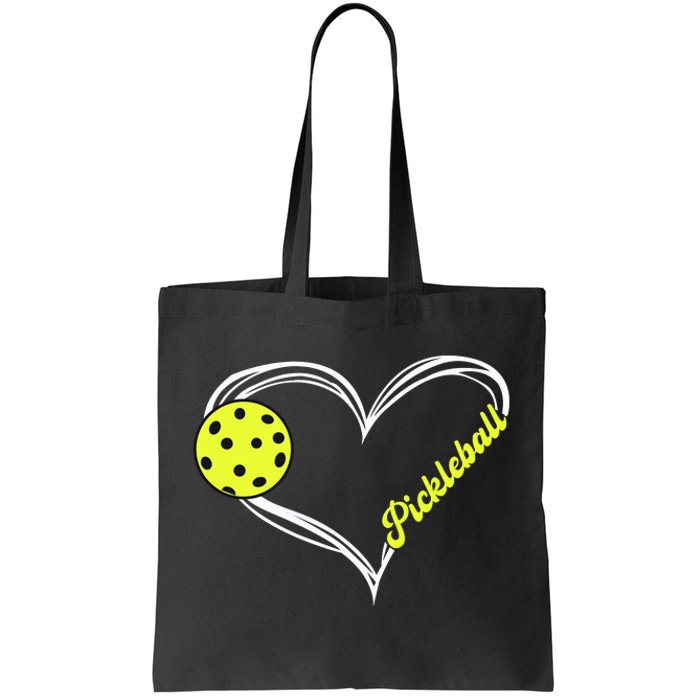 Love Pickleball Cute Pickleball Match, I Love Pickleball Tote Bag