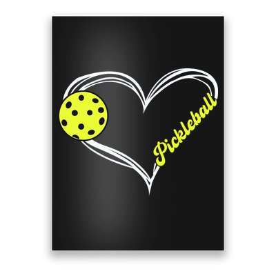 I Love Pickleball Cute Match Poster