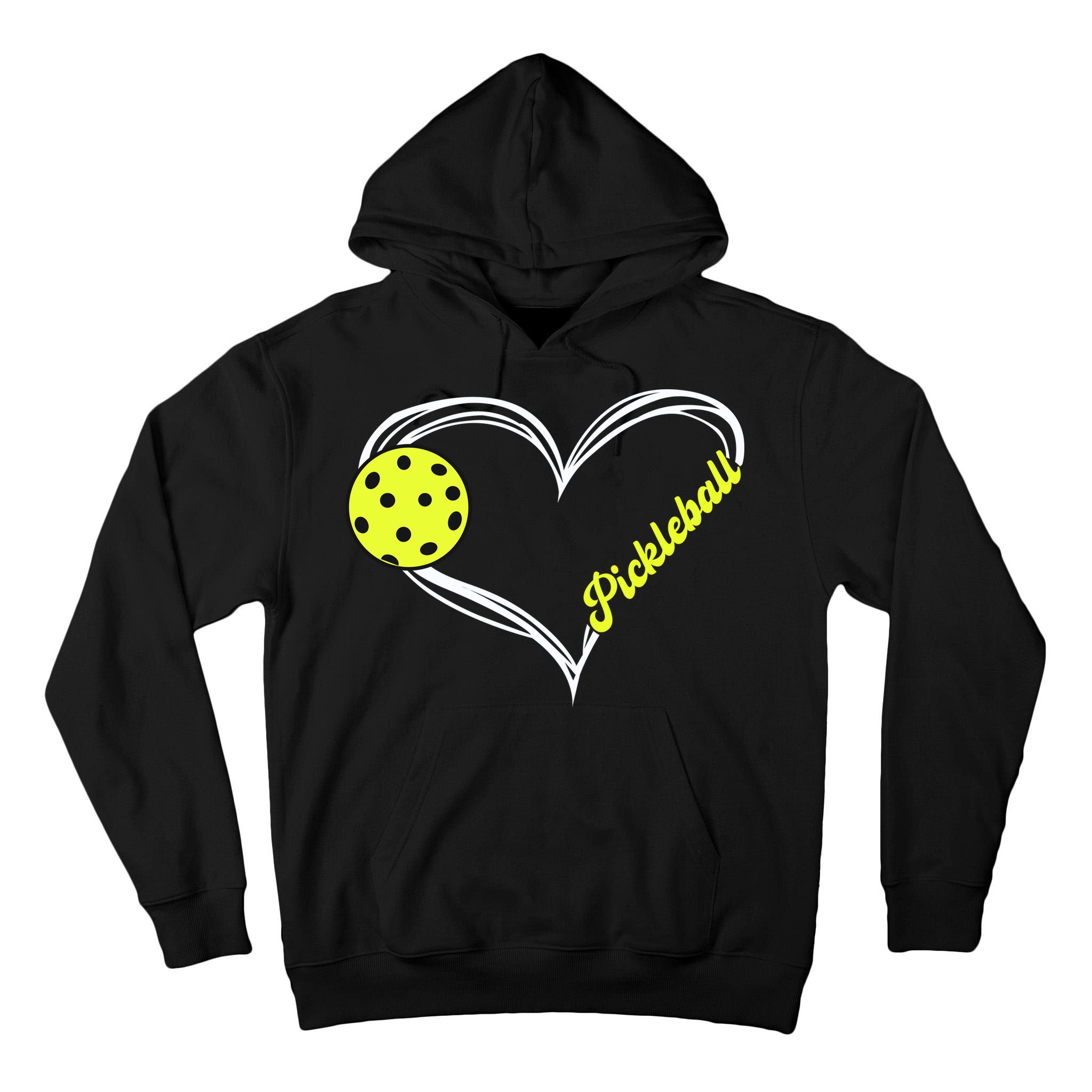 I Love Pickleball Cute Match Tall Hoodie
