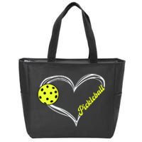 Love Pickleball Cute Pickleball Match, I Love Pickleball Zip Tote Bag