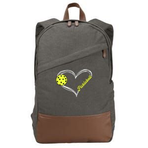 Love Pickleball Cute Pickleball Match, I Love Pickleball Cotton Canvas Backpack