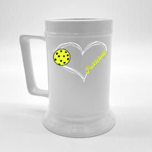 Love Pickleball Cute Pickleball Match, I Love Pickleball Beer Stein