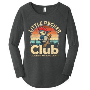 Little Pecker Club Lil Gents Making Dents Women's Perfect Tri Tunic Long Sleeve Shirt