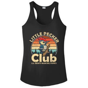 Little Pecker Club Lil Gents Making Dents Ladies PosiCharge Competitor Racerback Tank