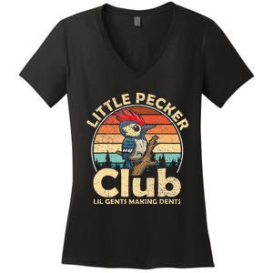 Little Pecker Club Lil Gents Making Dents Women's V-Neck T-Shirt