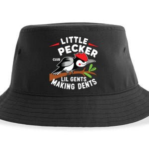 Little Pecker Club Lil Gents Making Dents Retro Woodpecker Sustainable Bucket Hat