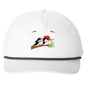 Little Pecker Club Lil Gents Making Dents Retro Woodpecker Snapback Five-Panel Rope Hat