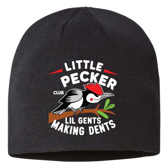 Little Pecker Club Lil Gents Making Dents Retro Woodpecker Sustainable Beanie