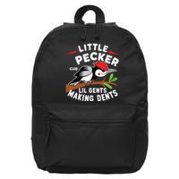 Little Pecker Club Lil Gents Making Dents Retro Woodpecker 16 in Basic Backpack