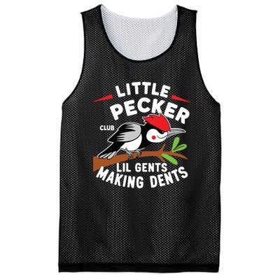 Little Pecker Club Lil Gents Making Dents Retro Woodpecker Mesh Reversible Basketball Jersey Tank