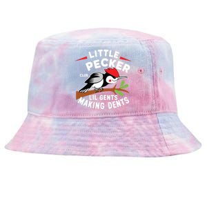 Little Pecker Club Lil Gents Making Dents Retro Woodpecker Tie-Dyed Bucket Hat