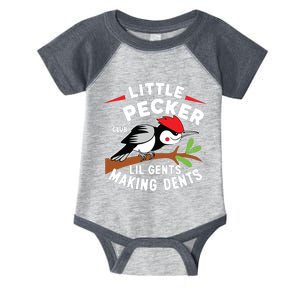 Little Pecker Club Lil Gents Making Dents Retro Woodpecker Infant Baby Jersey Bodysuit