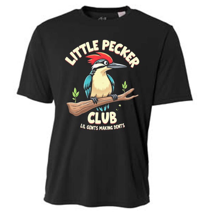 Little Pecker Club Lil Gents Making Dents Cooling Performance Crew T-Shirt