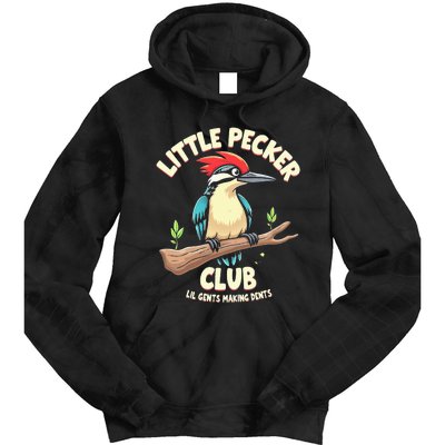 Little Pecker Club Lil Gents Making Dents Tie Dye Hoodie