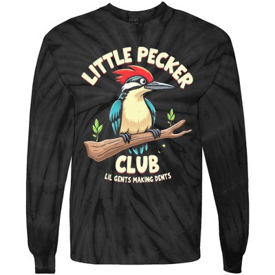 Little Pecker Club Lil Gents Making Dents Tie-Dye Long Sleeve Shirt