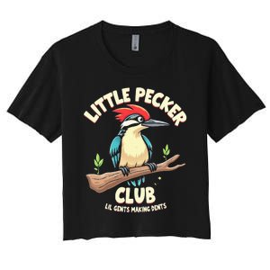 Little Pecker Club Lil Gents Making Dents Women's Crop Top Tee