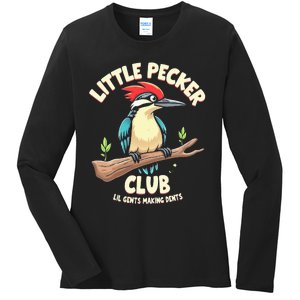 Little Pecker Club Lil Gents Making Dents Ladies Long Sleeve Shirt