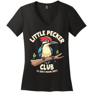 Little Pecker Club Lil Gents Making Dents Women's V-Neck T-Shirt