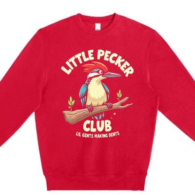 Little Pecker Club Lil Gents Making Dents Premium Crewneck Sweatshirt