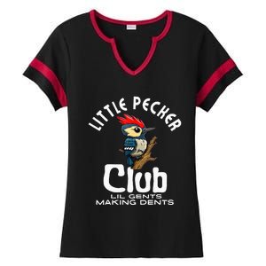 Little Pecker Club Lil Gents Making Dents Ladies Halftime Notch Neck Tee