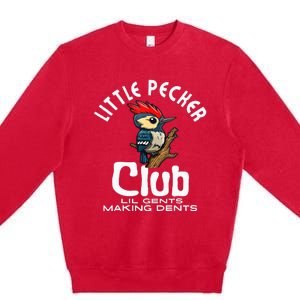 Little Pecker Club Lil Gents Making Dents Premium Crewneck Sweatshirt