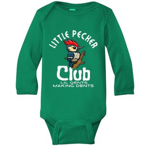 Little Pecker Club Lil Gents Making Dents Baby Long Sleeve Bodysuit