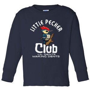 Little Pecker Club Lil Gents Making Dents Toddler Long Sleeve Shirt