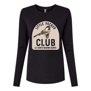 Little Pecker Club Lil Gents Making Dents Womens Cotton Relaxed Long Sleeve T-Shirt