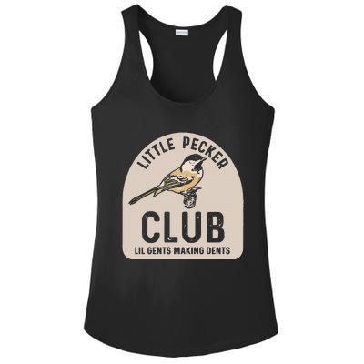 Little Pecker Club Lil Gents Making Dents Ladies PosiCharge Competitor Racerback Tank