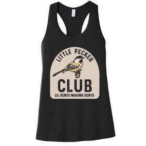 Little Pecker Club Lil Gents Making Dents Women's Racerback Tank