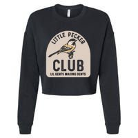 Little Pecker Club Lil Gents Making Dents Cropped Pullover Crew