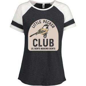 Little Pecker Club Lil Gents Making Dents Enza Ladies Jersey Colorblock Tee