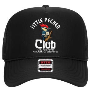 Little Pecker Club Lil Gents Making Dents Funny Gift High Crown Mesh Back Trucker Hat